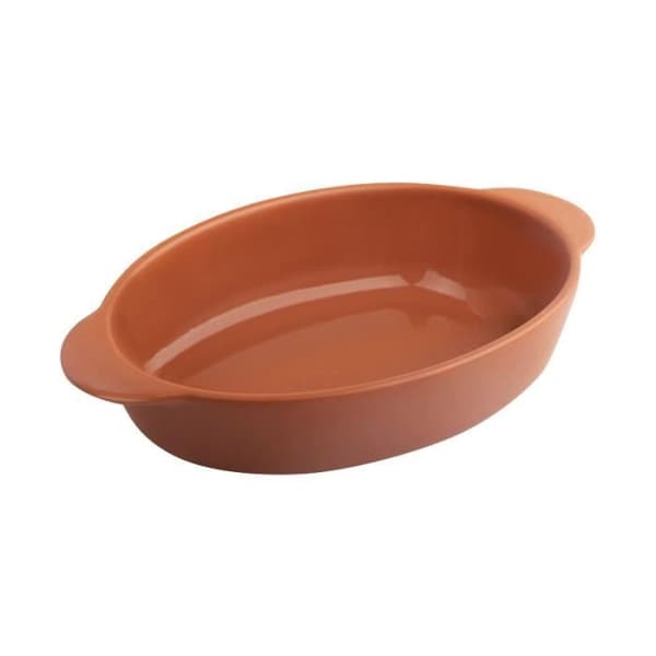 Ugnsform - MENASTYL - Octave - Ovalt 27x16.5cm - Terracotta - Färg Orange