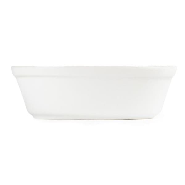 Oval gratängskål - Olympia - 52x161x116mm - Vit - Box med 6 - Stöttålig