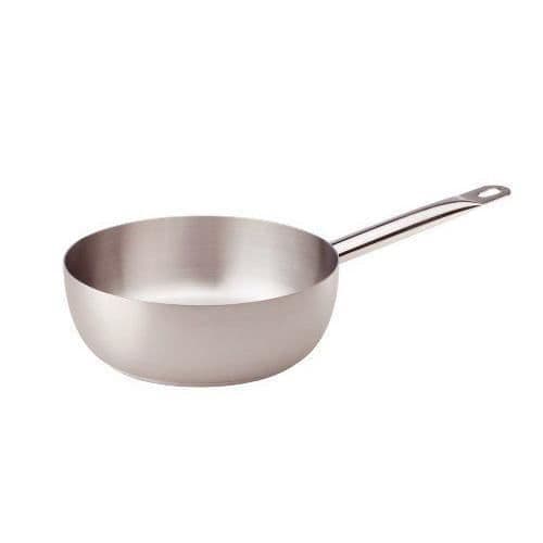 Pentole Agnelli konisk gryta med rörhandtag i rostfritt stål, silver 22cm silver - COIX3109E22