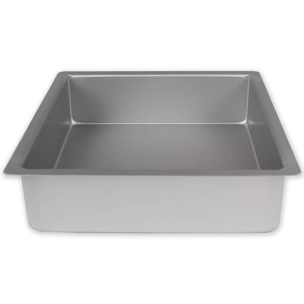 PME - Fyrkantig Kakform i Anodiserad Aluminium, 381 x 381 mm x 75 mm Djup - SQR153