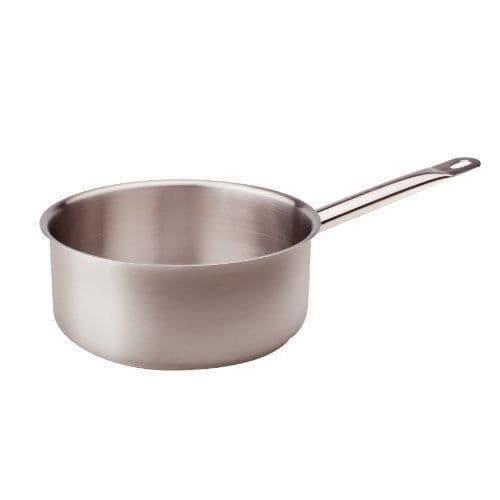 Pentole Agnelli låg kastrull med rörhandtag i rostfritt stål, silver 16 cm silver - COIX3107E16