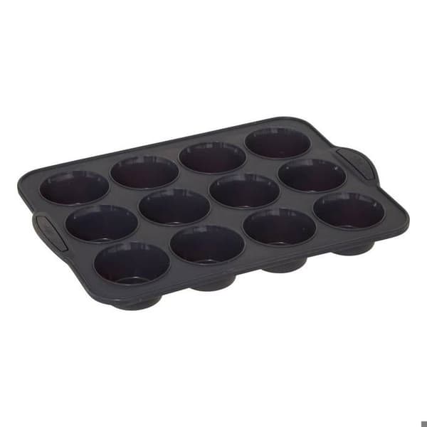 Muffinsform - Gourmethemlighet - 12 hål - Silikon - Taupe - Ugns- och mikrovågssäker