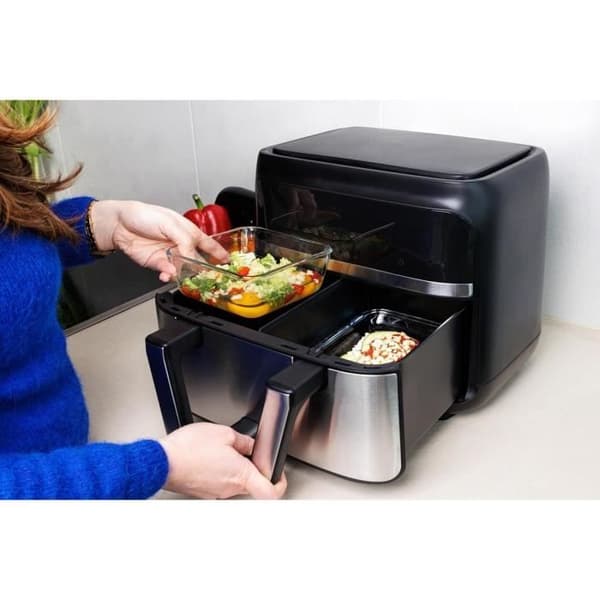 Plat air fryer - PYREX - 1450141 - Fyrkantig - I borosilikatglas - 20 x 17 cm