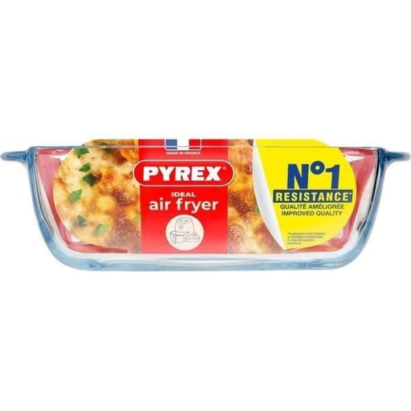 Plat air fryer - PYREX - 1450141 - Fyrkantig - I borosilikatglas - 20 x 17 cm