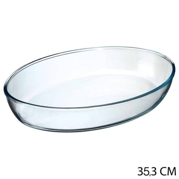 Plat Ovale - 5 femt smart - 35x25cm - Glas - Multicolor - Diskmaskinssäker