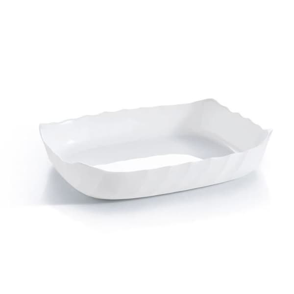 Luminarc Smart Cuisine rektangulärt vitt glasgratängfat 29 x 30 cm (6 enheter)
