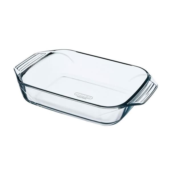 Pyrex oemotståndlig rektangulär ugnsform 39 x 24,5 x 6,9 cm Transparent glas (6 enheter)