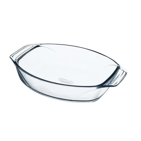 Pyrex Irresistible Oval Transparent ugnsform i glas 39,5 x 27,5 x 7 cm (4 enheter)