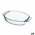 Miniatyrbild 1 av 3: Pyrex Irresistible Oval Transparent ugnsform i glas 39,5 x 27,5 x 7 cm (4 enheter)