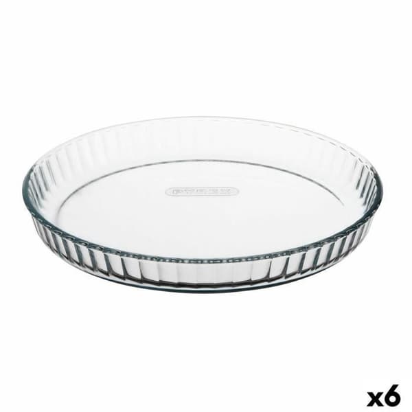 Pyrex Classic Vidrio Ugnsform Rund Platt 27,7 x 27,7 x 3,5 cm Transparent (6 enheter)