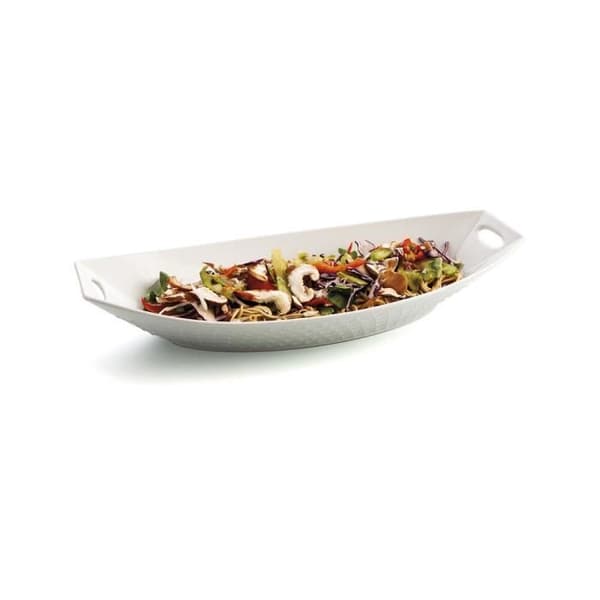 Quid Gastro vit keramisk gratängskål (39,5 x 19 x 8 cm) (4 enheter)