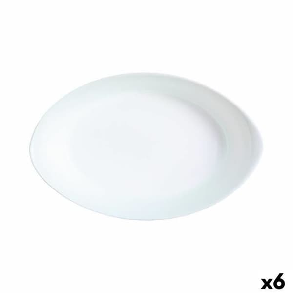 Luminarc Smart Cuisine avlångt gratängfat Vit glas 21 x 13 cm (6 enheter)
