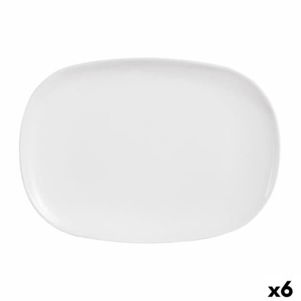 Luminarc Sweet Line rektangulärt vitt glasgratängfat 35 x 24 cm (6 enheter)