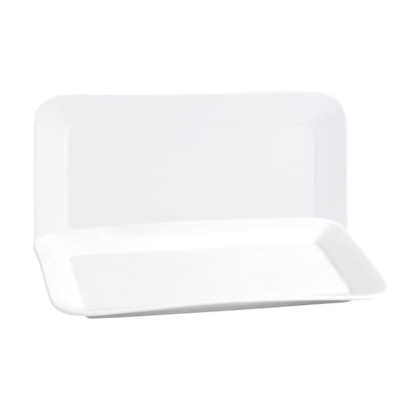 Quid Basic rektangulärt vitt keramiskt gratängfat (6 enheter) (31 x 18 cm)