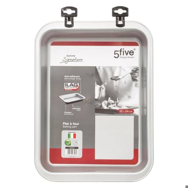 Rektangulär form - FIVE - 32x24cm - Metall - Diskmaskinssäker - Traditionell ugn