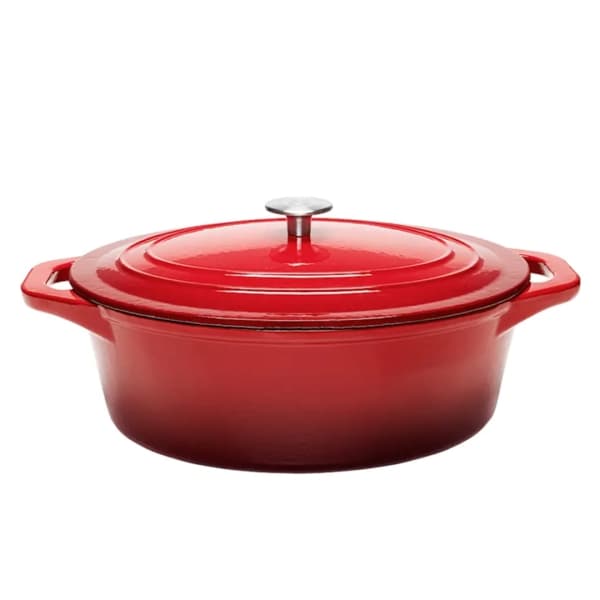 Stenfors Cast Iron Casserole Oval 6,3 L Red - Anders Petter