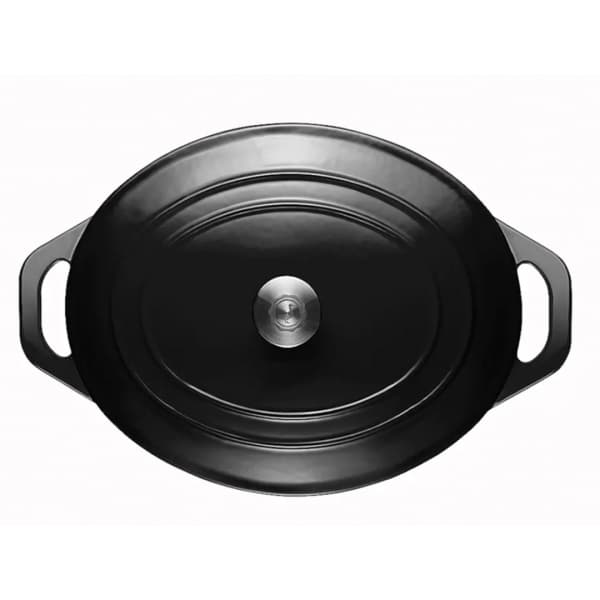 Stenfors Cast iron casserole oval 6.3 L Black - Anders Petter