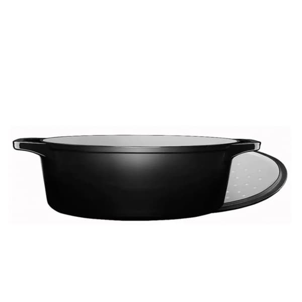 Stenfors Cast iron casserole oval 6.3 L Black - Anders Petter