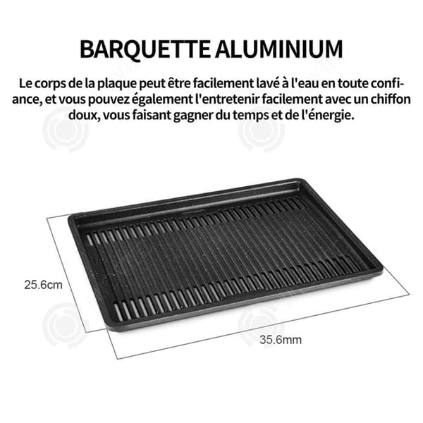 INN Ugnsform 25cmx35cm Aluminium Förtjockad fyrkantig grillplatta för campinggrillning Utomhusmatlagningstillbehör 0.9