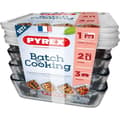 Miniatyrbild 1 av 2: PYREX Set med 4 glasfat 1,5L med lock