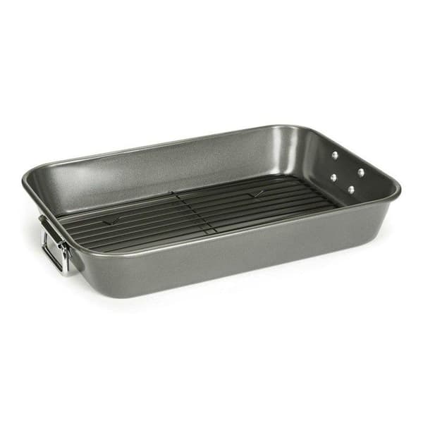 Rostplåt - PATISSE - 40x28 cm - Inoxgaller - Avtagbara handtag - Non-stick