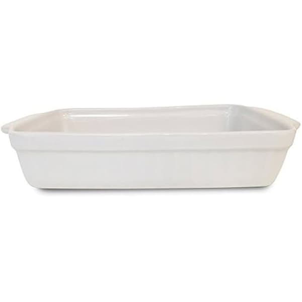 Ugnsform - GUARDINI - Rektangulär - Keramik - 22 x 14 x 5 cm - Vit