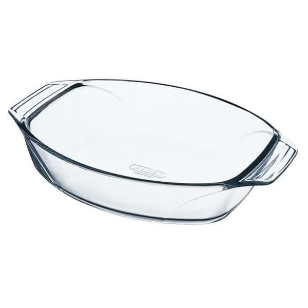 Ugnsform - PYREX - Oval 35x24 cm - Genomskinligt glas - Tål upp till 300°C - Tål maskindisk
