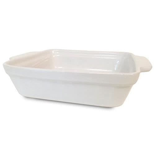 Guardini Ceramica, litet fyrkantigt fat 18x16 cm, keramik, vit färg CTC22C