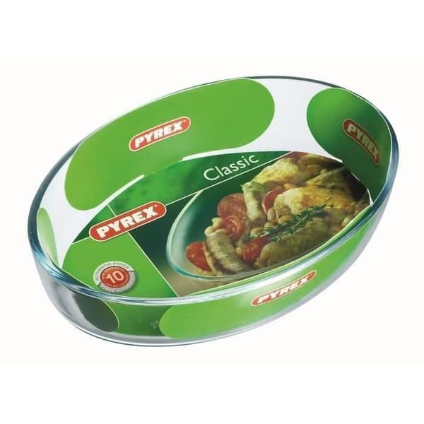 PYREX Classic Glas oval ugnsform 21x13 cm transparent