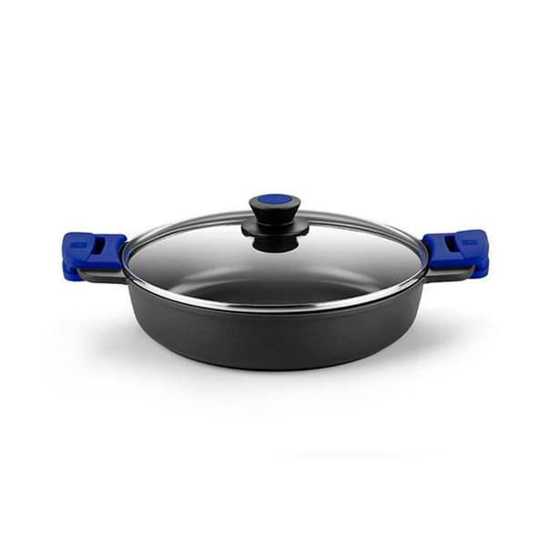 BRA Advanced Casserole låg 24 cm, aluminium med non-stick, utan PFOA super förstärkt prestanda