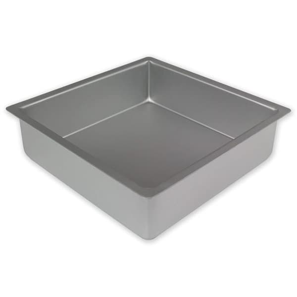 PME - Fyrkantig Kakform i Anodiserad Aluminium, 381 x 381 mm x 75 mm Djup - SQR153