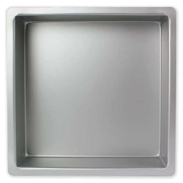 PME - Fyrkantig Kakform i Anodiserad Aluminium, 381 x 381 mm x 75 mm Djup - SQR153