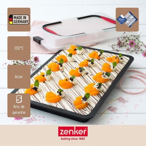 Ugnsform - ZENKER - 7903 - Rostfritt Stål - 42,5x29,5x7,5 cm - Transportabel