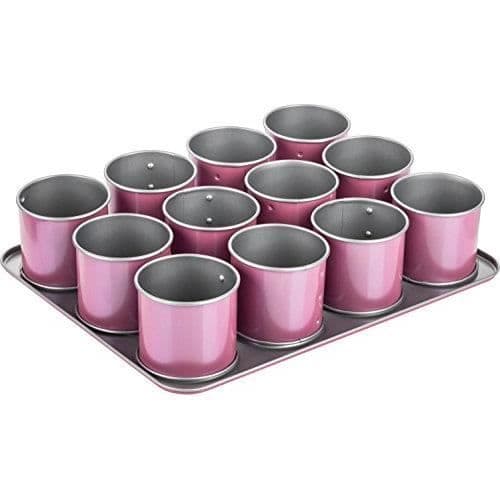 Zenker Creative Studio 12-delade mini tartletformar med non-stick beläggning för muffins,
