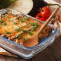Miniatyrbild 2 av 6: Relaxdays gratängform, 2 storlekar, glas, ugn, för lasagne, gratäng, tiramisu, diskmaskinssäker, genomskinlig