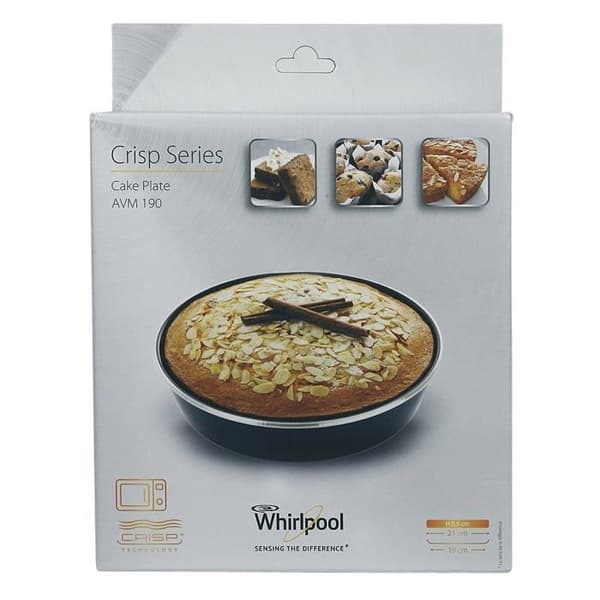 Whirlpool ugnsform Krispigt fat (mögel saknas) diam. 21 cm hög. 5,5cm avm190 mikrovågsugn max18