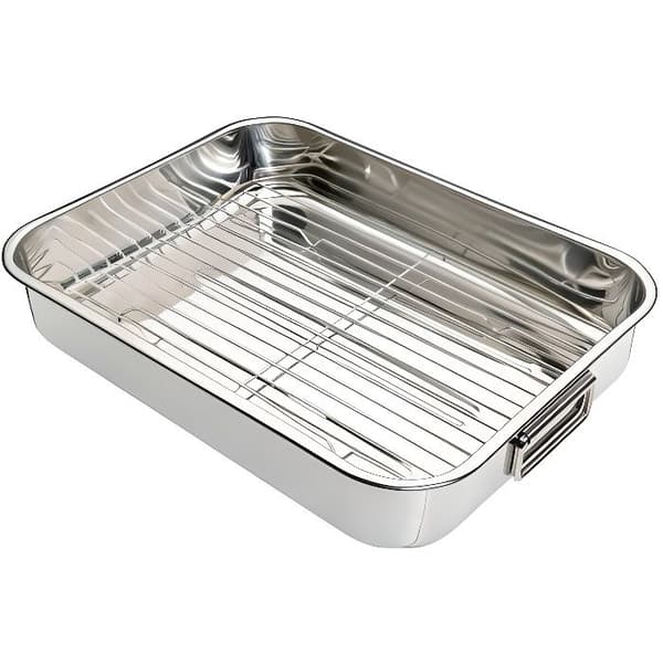 Stekplåt - Kitchen Craft - KCRNR40 - Rostfritt stål - Avtagbar grill - 42x32 cm