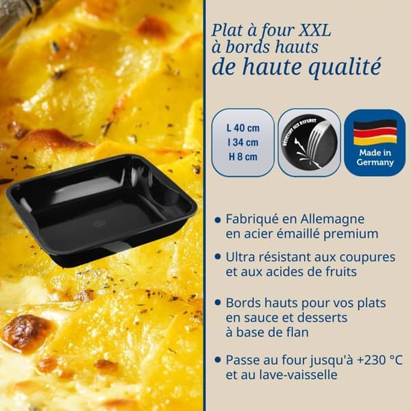 Plat à four XXL med höga kanter Dr Oetker Back-Idee Kreativ