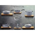 Miniatyrbild 6 av 6: BERLINGERHAUS Rund ugnsform med marmoryta med lock 32 cm Gray Stone Touch Line BH-1157