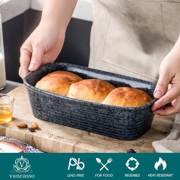 Vancasso ugnsform - BR-PRESTI-A02-UK - Prestige rektangulär ugnsform i stengods för lasagne, pizzor, kakor