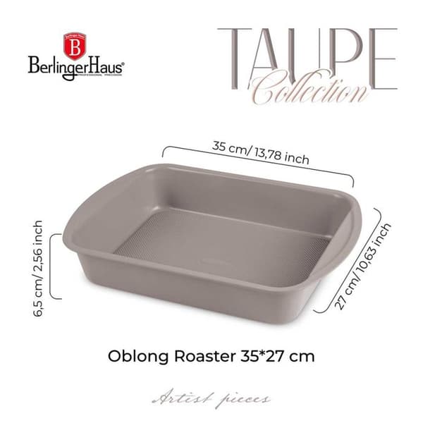 BRYTFANNA FORM TYTANOV 35x27cm BERLINGER HAUS BH-7913 TAUPE