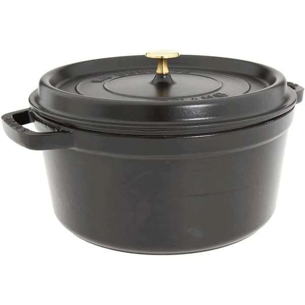 STAUB Round Cocotte 7 QT - Svart (Matt) 28 cm - 1102825