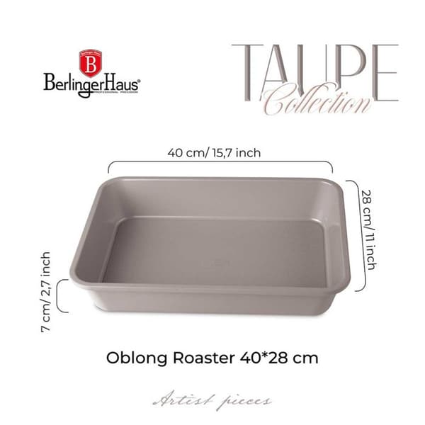BRYTFANNA FORM TYTAN 40x28cm BERLINGER HAUS BH-7903 TAUPE