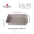 Miniatyrbild 3 av 6: BRYTFANNA FORM TYTAN 40x28cm BERLINGER HAUS BH-7903 TAUPE
