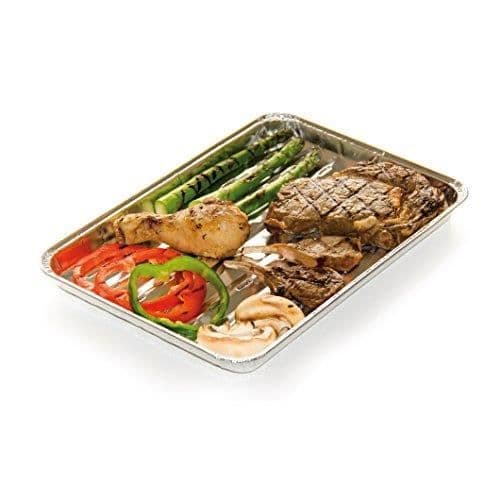 Barbecook Set med 5 grillformar, engångsformar, aluminium, 34,5 x 23 x 5 cm