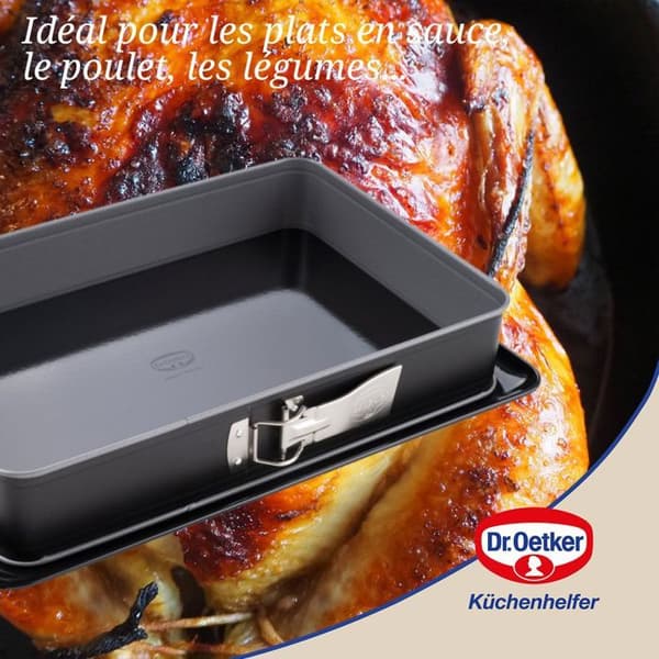 Kakform och ugnsform - Dr Oetker - Bak-Idee Kreativ - Rektangulär - Rostfritt stål - 38 x 25 x 7 cm