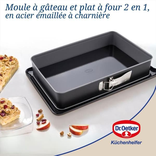 Kakform och ugnsform - Dr Oetker - Bak-Idee Kreativ - Rektangulär - Rostfritt stål - 38 x 25 x 7 cm