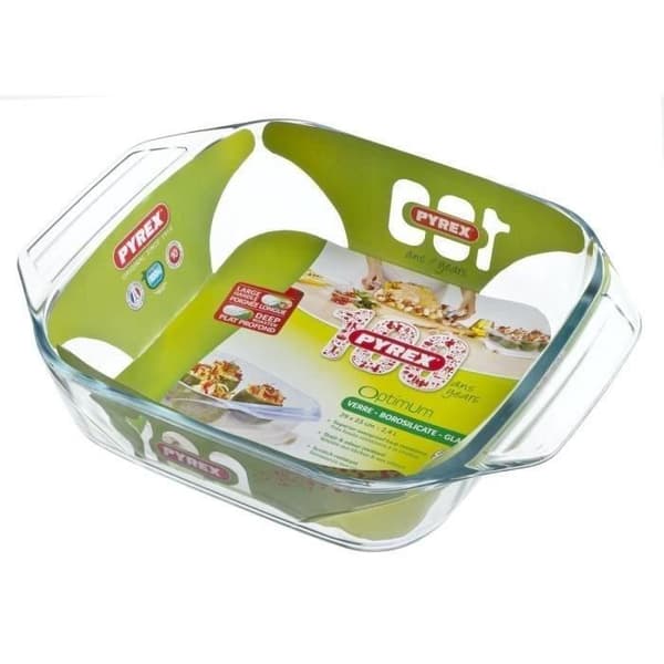 PYREX Fyrkantig ugnsform 29x23 cm genomskinlig