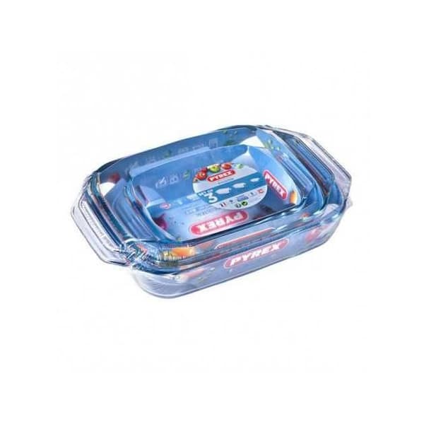 Pyrex - Pyrex Ugnsbakningsset genomskinligt borosilikatglas (3 st)