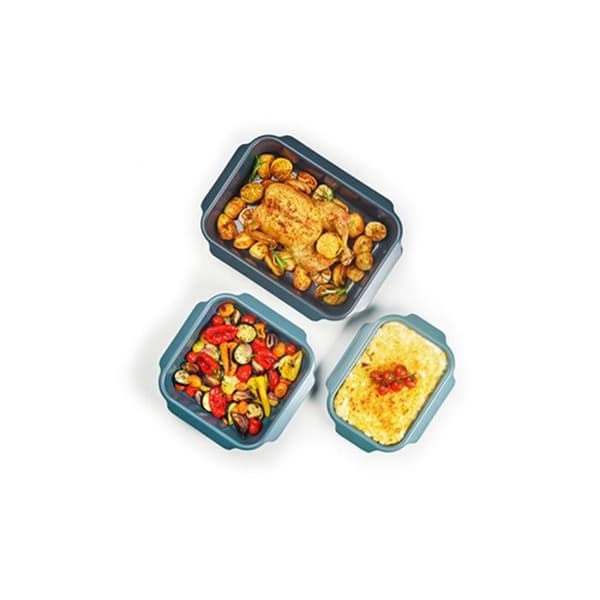 Rostningsplattor - Joseph Joseph - Nest - Set om 3 - Kolstål - Stapelbara